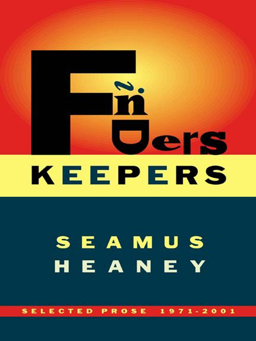 Title details for Finders Keepers by Seamus Heaney - Wait list